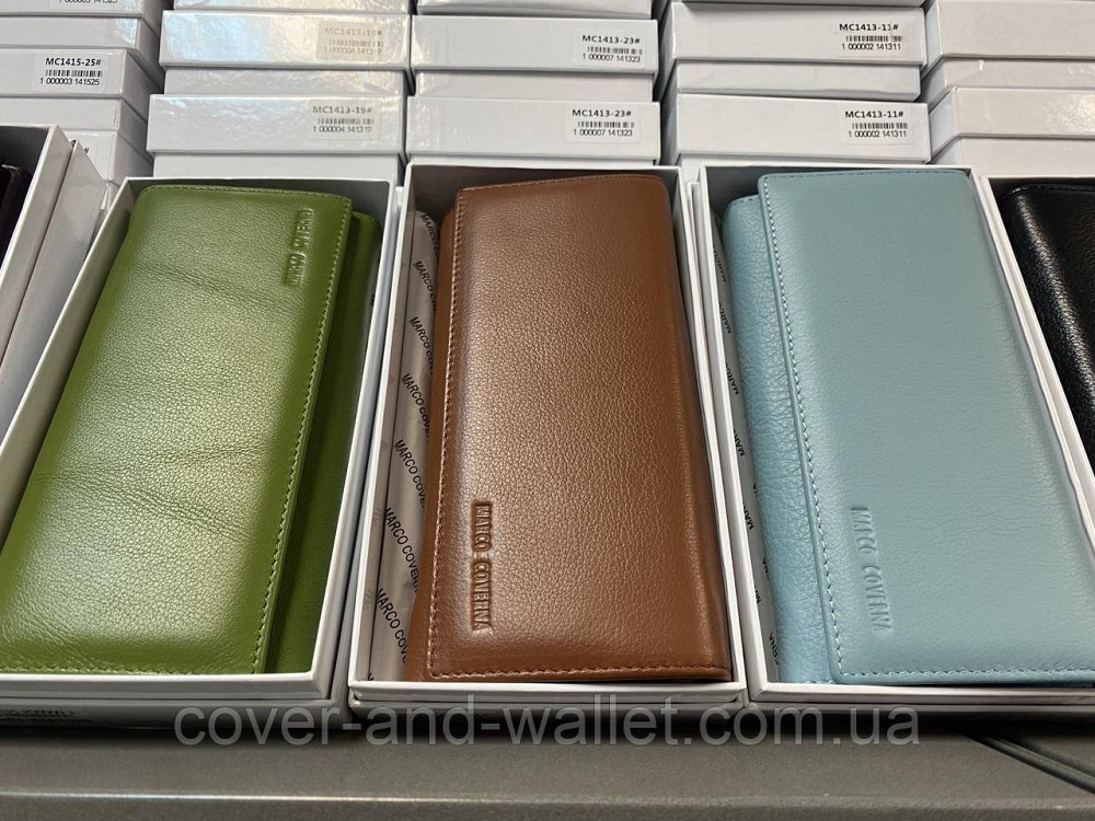 Жіночий якісний шкіряний гаманець на магнітах червоного кольору Marco Coverna Київ - фото 10