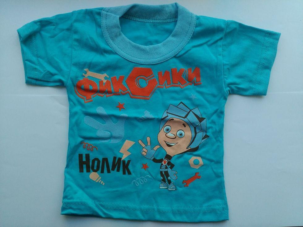 Футболка детская 69-72 см голубой Киев - изображение 2