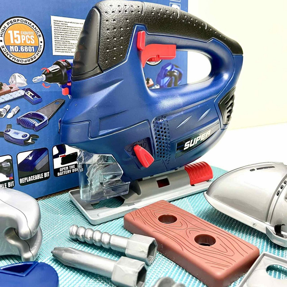 Набір інструментів електролобзик та 19 предметів Синій Вид 2 (6801-2-3) Чернігів - фото 3