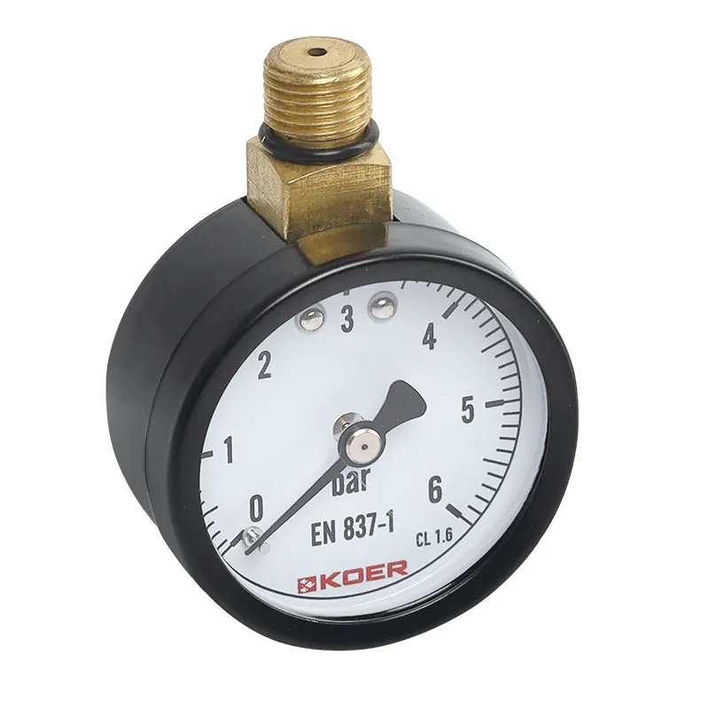Манометр радіальний KOER KM.630R 1/4'' (D 50мм 0-6 bar, різьба зверху корпусу) (KR4762) Київ - фото 1