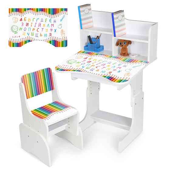 Детская Парта N 2071-11-1 дерево, со стульчиком Винница