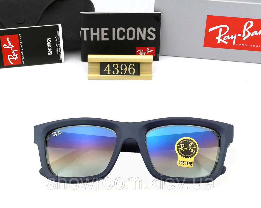 Мужские солнцезащитные очки Rb 4396 синие Киев - изображение 3