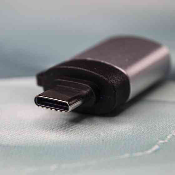 Переходник OTG USB — Type-C Inasmile Silver Киев