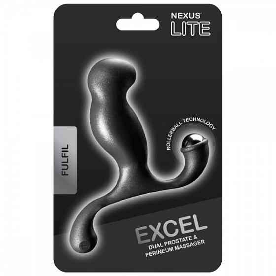 Массажер простаты Nexus Excel Black с массажером промежности Sex Aura Киев