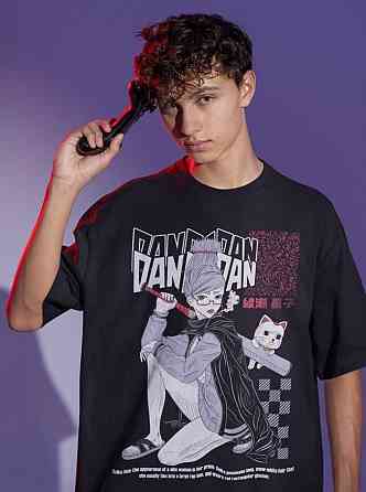 Футболка з аніме принтом Сеіко Айасе Дандадан Косплай оверсайз (S/M/L) Чорний AnimeJ1101 Дніпро