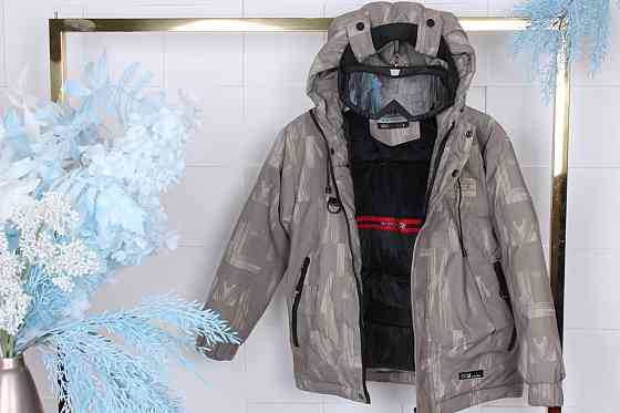 Зимняя куртка на мальчика с очками 134,140 на холофайбере Николаев