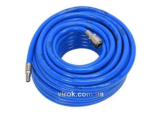 Шланг пневматичний ПВХ YATO з швидкоз'єднув. наконечниками; Ø=8 мм, макс. тиск 20 Bar, l=20 м [4] Одесса