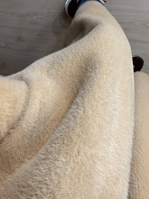 Кардиган жіночий Fancy Matinee 30740 ангора довгий з кишенями, бежевий, one size Київ - фото 14