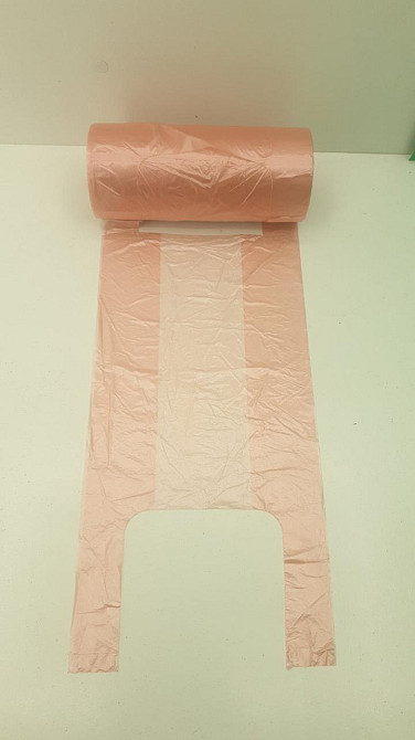 Майка фасовочная в рулоне 400шт  №22х45 Розовая (1 рул) Харьков - изображение 2