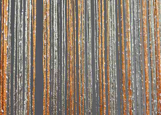 Штори-нитки з люрексом Помаранчевий з бежевим 300х300см 1 шт (61-119) Київ