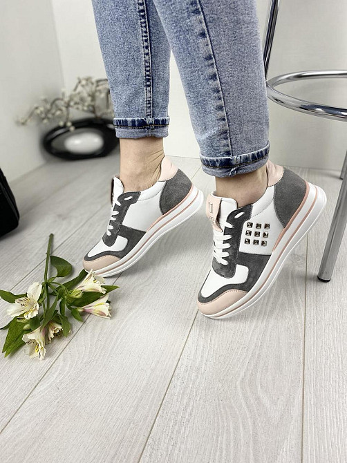 EMELI Кросівки жіночі EMELI 821/5 комбінований (весна-осінь, шкіра натуральна) (2707) лише 38р. Коломия - фото 9