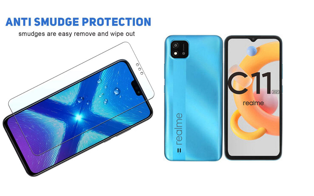 Защитное стекло NeoGlass для realme C11 2021 – ультрапрозрачное и устойчивое Киев - изображение 3