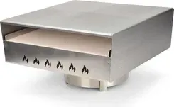 Гриль Przystawka do pizzy z płytą ogniową | pudełko na pizzę wykonane ze stali nierdzewnej - idealna górna temperatura pizzy jak z Київ