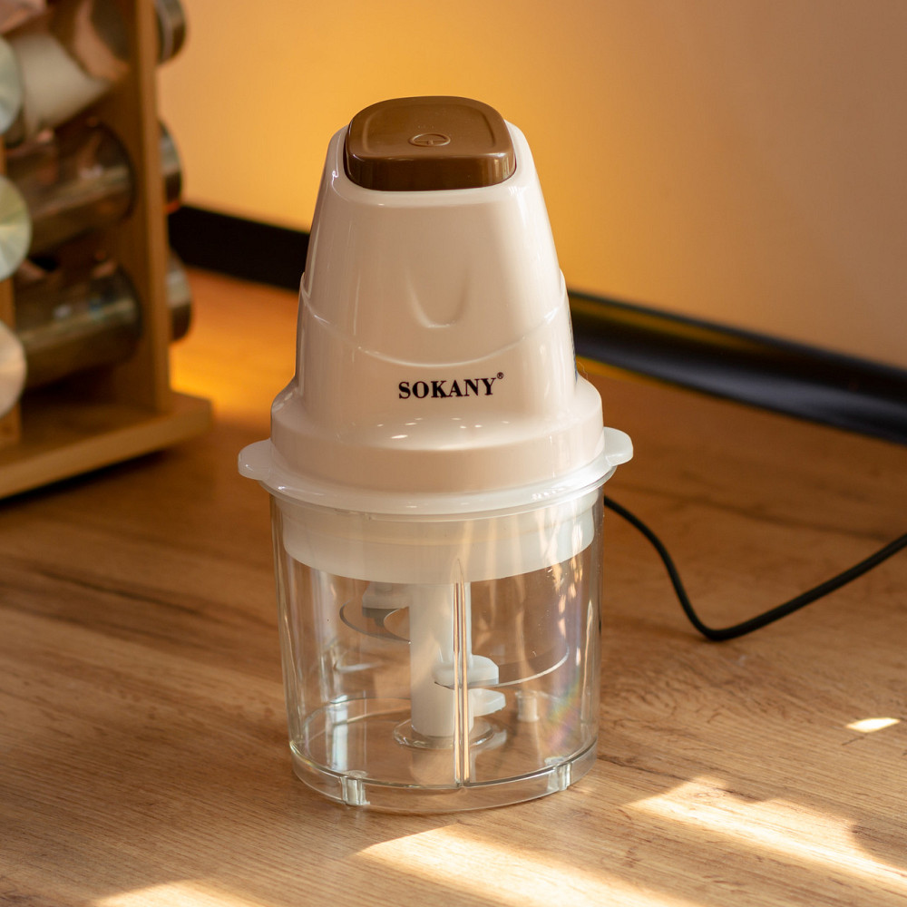 Sokany Чоппер подрібнювач з чашею на 0.7 л електричний кухонний 250 Вт бежевий Sokany SK-06009B Коломыя - изображение 7