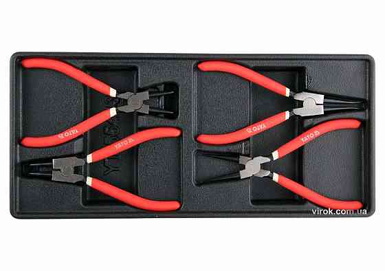 Вклад до інструментальної шафи YATO, знімачі стопорних кілець, L=180 мм, 4 шт. [8] Одеса