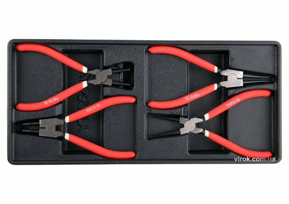 Вклад до інструментальної шафи YATO, знімачі стопорних кілець, L=180 мм, 4 шт. [8] Одеса - фото 1