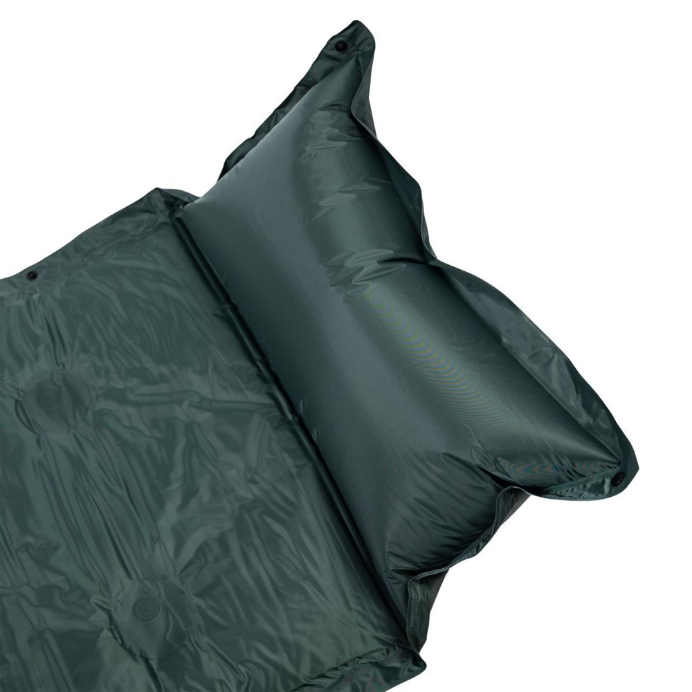 Надувний туристичний матрас з підголовником, 175х60 см, зелений Київ - фото 8