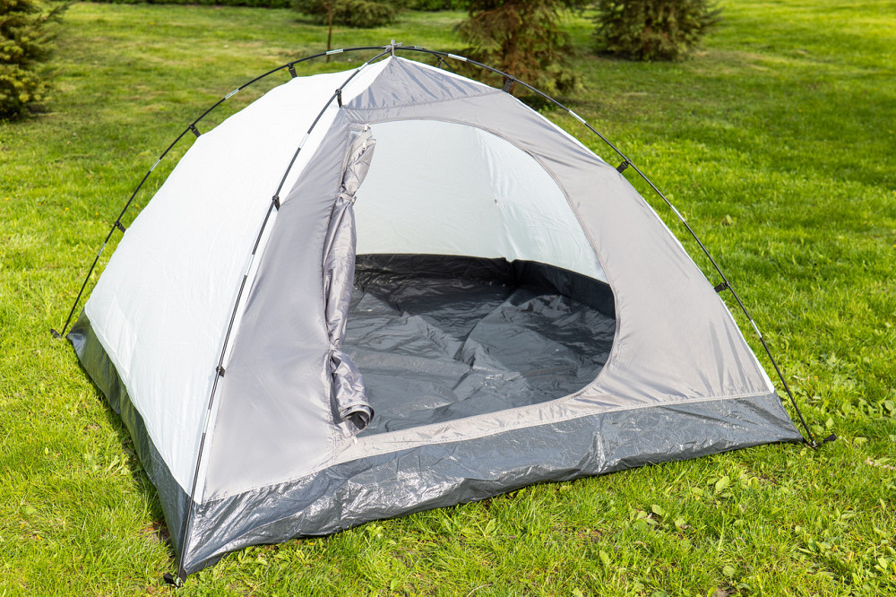 Туристичний намет тримісний Time Eco Travel-3, сіро-бежевий Київ - фото 7