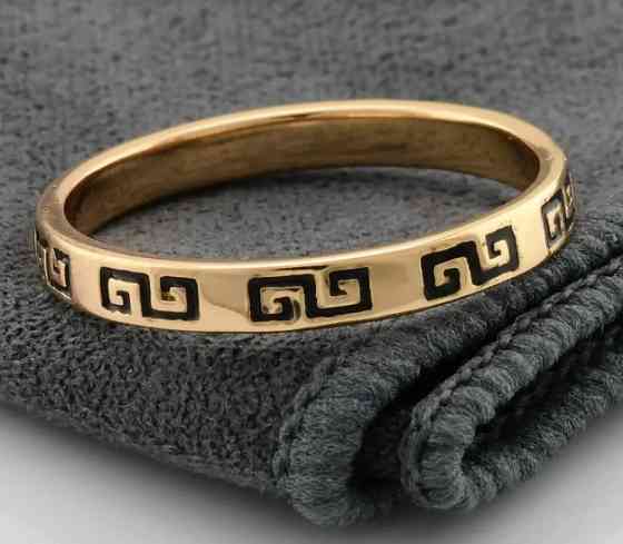 Кільце Xuping позолота РО, 17 розмір (ширина 3мм) Київ