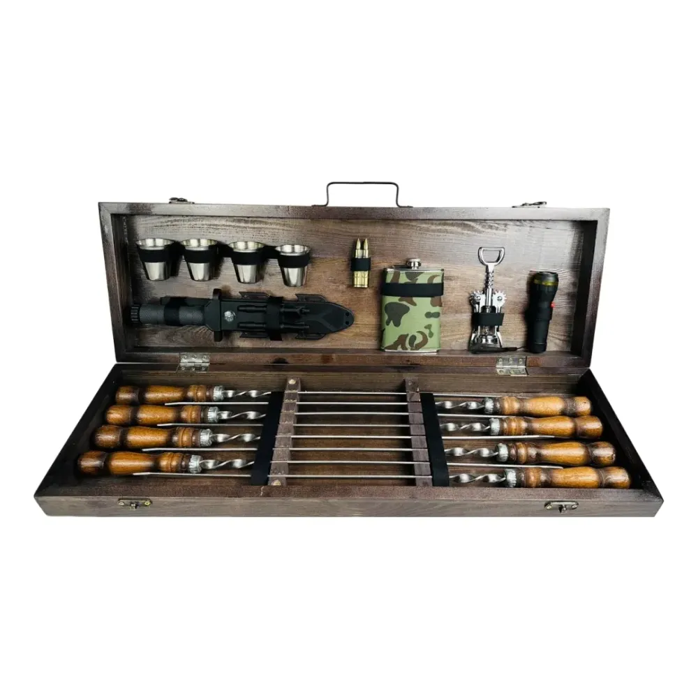 Набори шампурів, Набір шампурів у кейсі "Мілітарі" Шампури, вертіла Тернопіль - фото 7