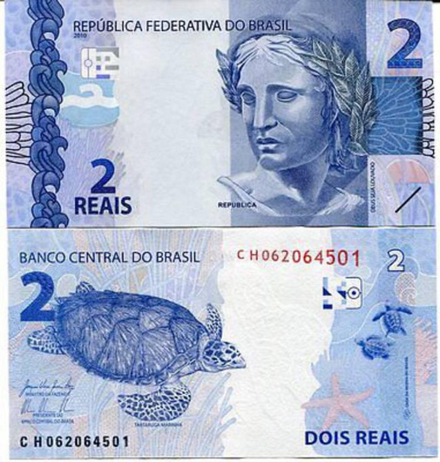 Бразилия/Brazil 2 Reais 2010 UNC Полтава - фото 1