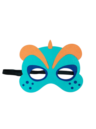 Детская маска динозавра фетровая для костюма one size разноцветный Киев