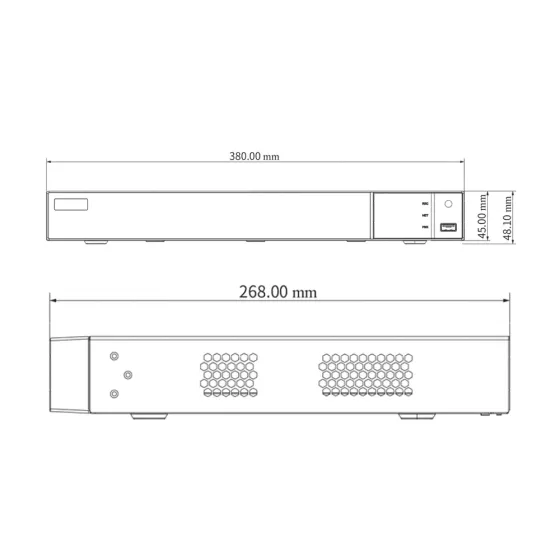 IP-відеореєстратор 16-канальний 16Mp TVT TD-3316H2-16P-B2-B з 16 портами PoE (77-00439) Киев