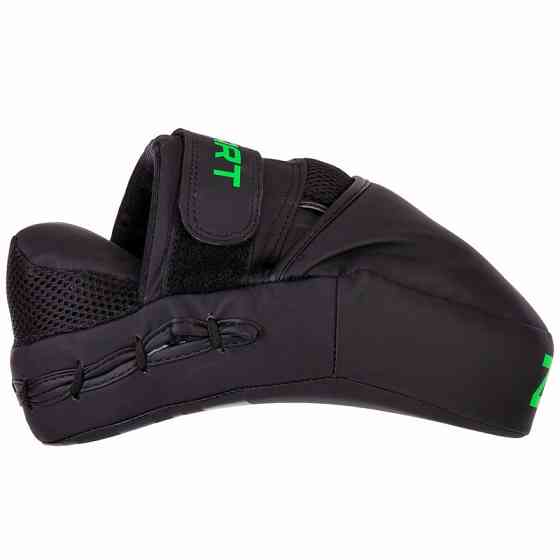 Лапа вигнута для боксу та єдиноборств ZELART VL-3093 розмір 24x18,5x5 см чорний-салатовий Київ