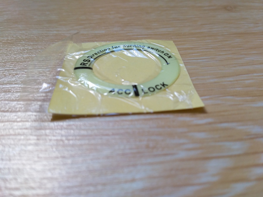 Фосфорна наклейка на замок запалювання авто Київ - фото 7