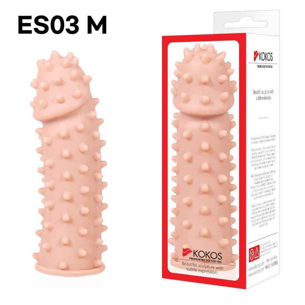 Насадка на член Kokos Extreme Sleeve ES.03 розмір M, потовщувальна, стимулюючий рельєф Sex Aura Київ - фото 4