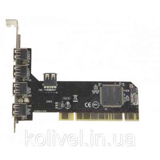 PCI Контролер USB2.0 (4ext. 1int.) NEC, RTL (B00185) Киев