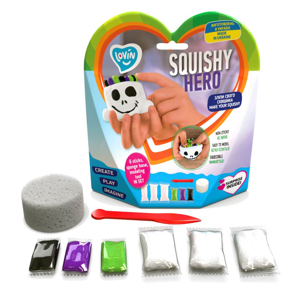 Набір для ліплення з повітряним пластиліном Squishy Scary Ghost ТМ Lovin 70126 Вінниця - фото 1