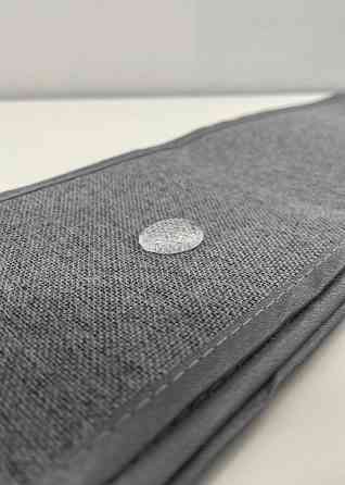 Комплект штор VR-Textil 100% блэкаут ASHEN NIGHT 100х270 2шт и Тюль 400х270 1851ш-1153т серый с белым 71-092/2 Киев