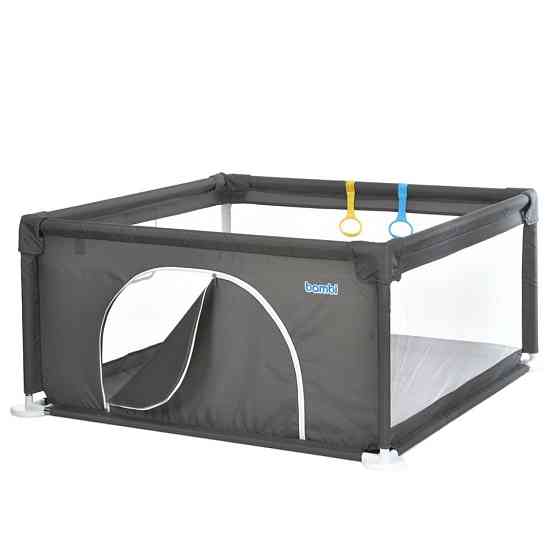 Дитячий манеж MR 1339-G, сірий, ширина з ніжками 132 см Вінниця