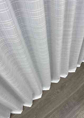 Тюль-штора з льону колір холодний білий 1149т Київ