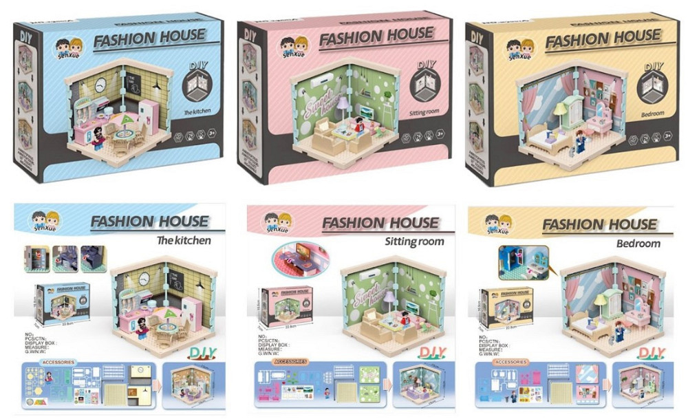 Конструктор DIY Toys Ляльковий будинок в асортименті, CJ-4051459 (6896098) Київ - фото 1