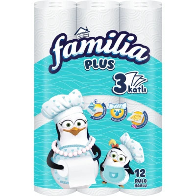 Паперові рушники Familia 90 відривів 3 шари 12 рулонів (8690536011148) Вінниця - фото 1