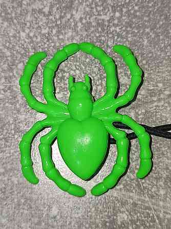 Резинка для волос Паук 5 на 7 см на Хэллоуин зеленый Киев