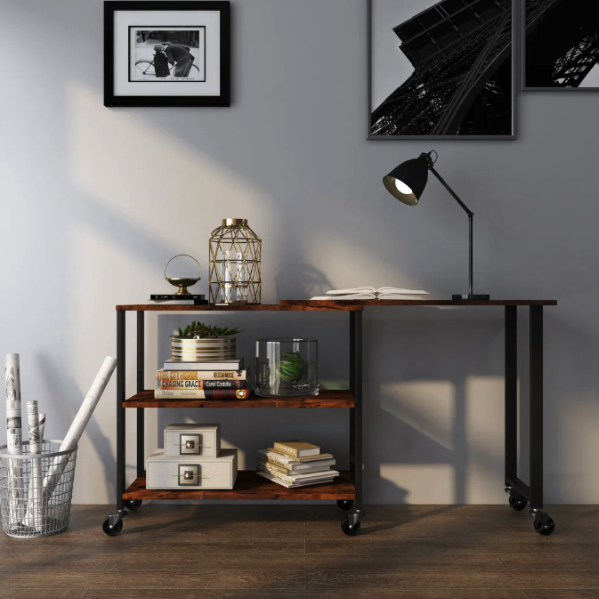 Стіл L-подібний Costway King обертовий в стилі Loft Київ - фото 2