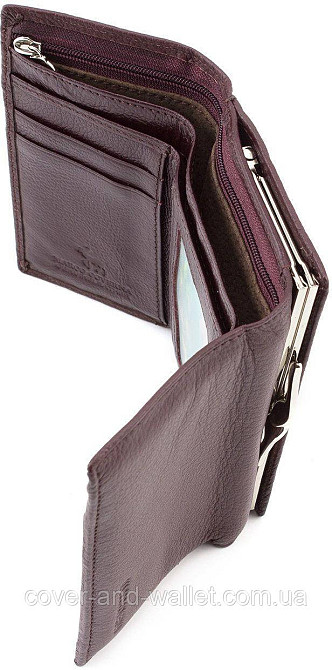 Женский кожаный кошелек небольшого размера на магнитах Marco Coverna MC-2049A Киев - изображение 4