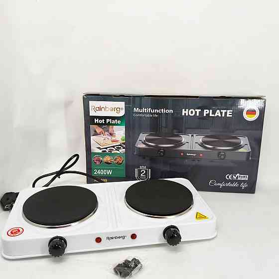 Плитка двухкомфорочная электрическая, Портативная электрическая электроплита, Плита бытовая портативная OV-13 Львов