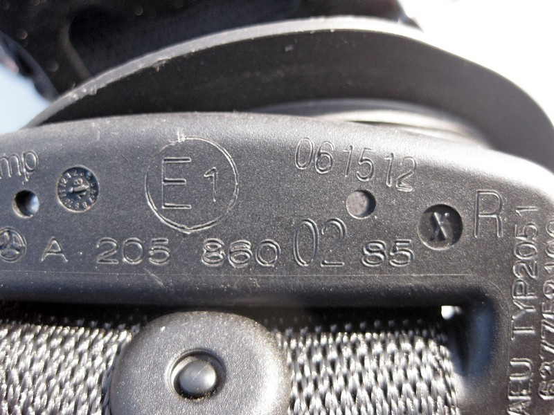 Mercedes-Benz  A2058600285 9C94 Ремінь безпеки передній правий чорний C-Class W205 GLC X253 Одеса - фото 3