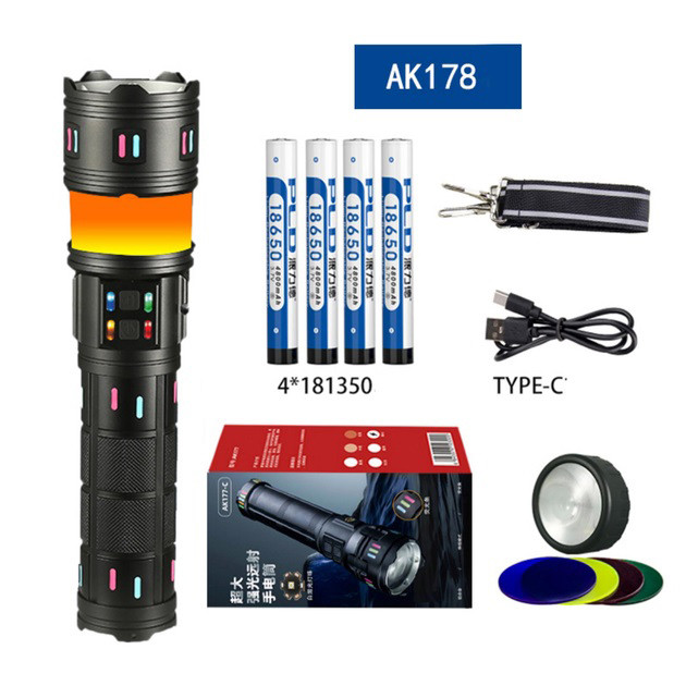 Фонарь AK178 PM60-TG+COB 8x18650 HC-61 Львов - изображение 9