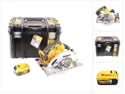 Электрическая пилка DeWalt DCS 572 NT Akumulatorowa pilarka tarczowa 18V 184 x 16 mm + 1x akumulator 5,0 Ah + T-STAK - bez Киев - изображение 1