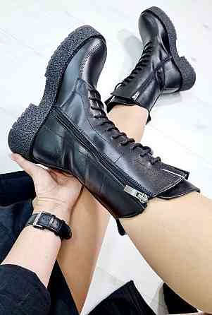 Marlex Черевики жіночі MarLex Dj 100 чорні (зима, шкіра натуральна) (5216) 37р.38р.39р. 39 Коломия