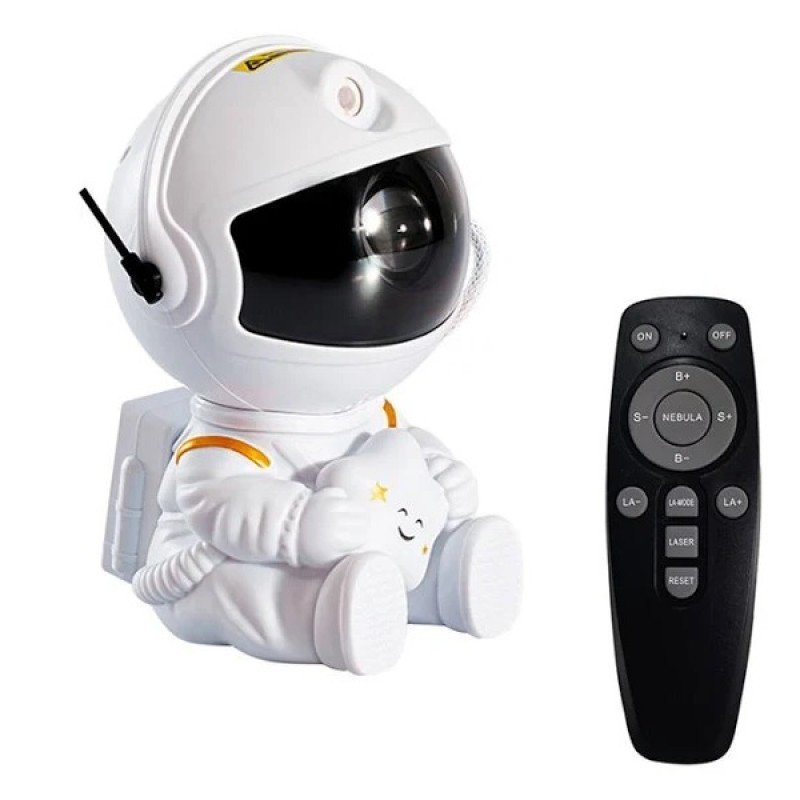 Нічник проектор зоряного неба Astronaut ефектів, керування кнопка/пульт, живлення від мережі 220V або USB Одеса - фото 2
