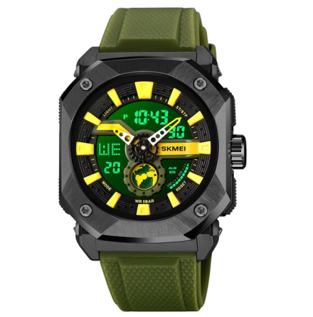 Часы наручные SKMEI 2272BKAG, BLACK-ARMY GREEN, 10655 Днепр