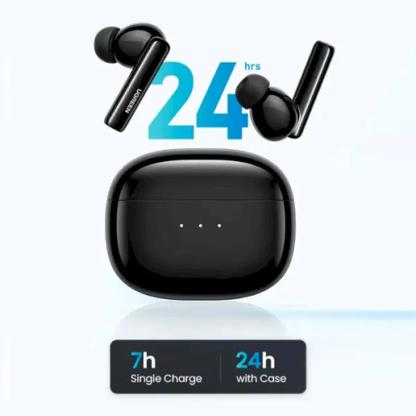 Беспроводные наушники UGREEN WS106 HiTune T3 Active Noise-Cancelling Wireless Earbuds, IPX5, Black(UGR-90401) Киев - изображение 17