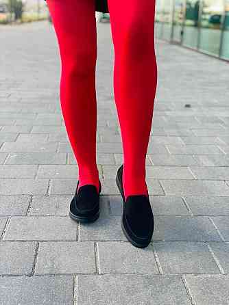 Daragani Лофери жіночі Daragani чорні натуральна замша висота 6 см (5351) Коломыя