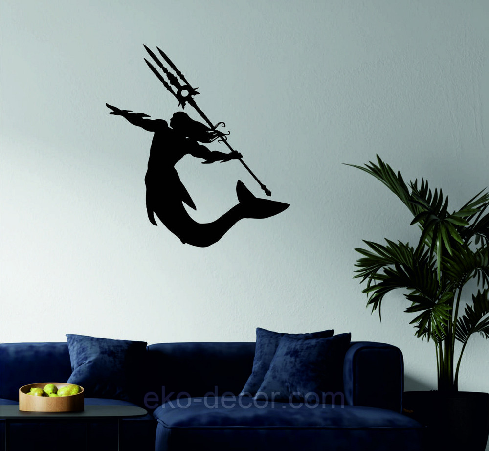 Декоративне настінне 3D Панно «Морський цар» Декор на стіну з об'ємом Київ - фото 2